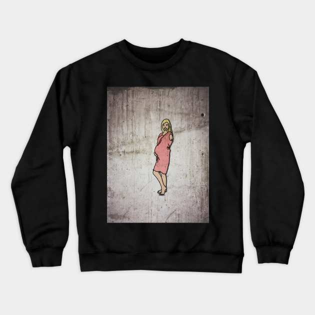 Pregnant Crewneck Sweatshirt by Blaze Designs